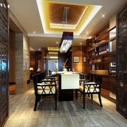 145平中式奢华大宅欣赏餐厅设计
