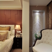 新古典风住宅设计卧室床头设计