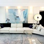 优雅新古典沙发背景墙设计