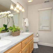 甜美清新美式住宅欣赏洗手间