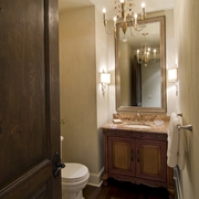欧式古典别墅装饰效果图洗手间