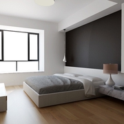 白色现代风格设计案例欣赏卧室窗户