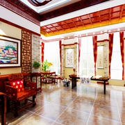 奢华中式220平别墅欣赏会客厅设计