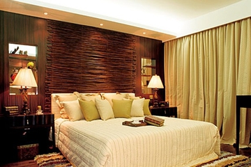 新中式两居室设计欣赏卧室背景墙