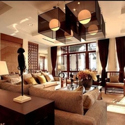 125平中式风韵住宅欣赏客厅设计
