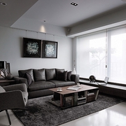 现代白色住宅空间欣赏客厅效果