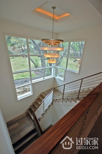 现代奢华住宅效果图楼梯
