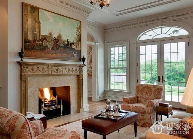细节打造温馨美式别墅欣赏客厅效果图