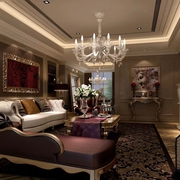 美式风格典雅三居欣赏客厅效果