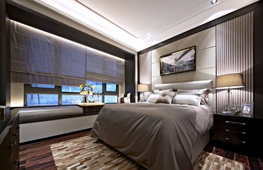 奢华新古典样板房欣赏卧室飘窗设计