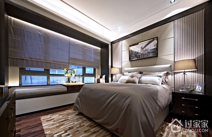 奢华新古典样板房欣赏卧室飘窗设计