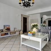 白色地中海住宅欣赏客厅