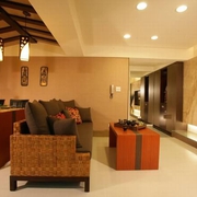 66平东南亚风格住宅欣赏客厅