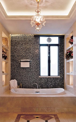 奢华新古典风卧室浴缸