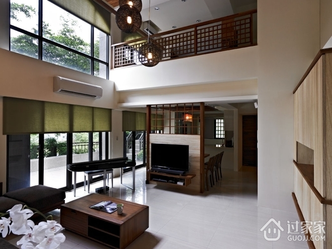 日式禅风复式公寓欣赏客厅效果图