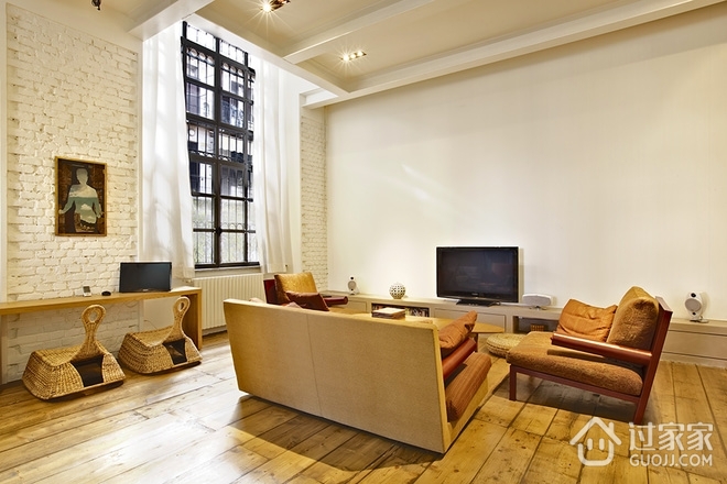 北欧舒适复式公寓欣赏客厅设计