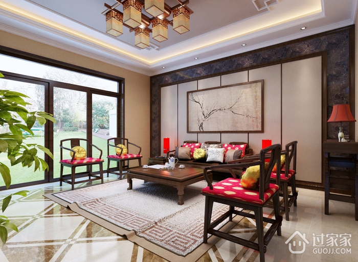 中式风格雅致住宅欣赏客厅