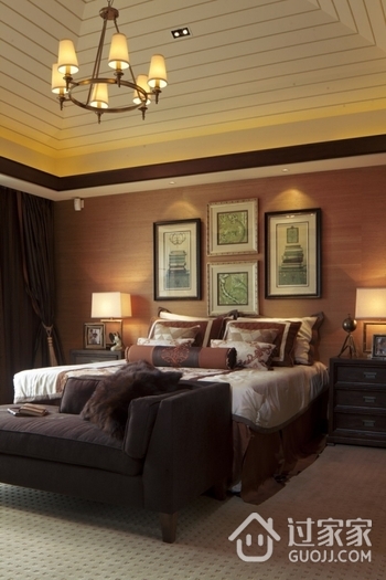 270平美式样板房别墅欣赏卧室设计