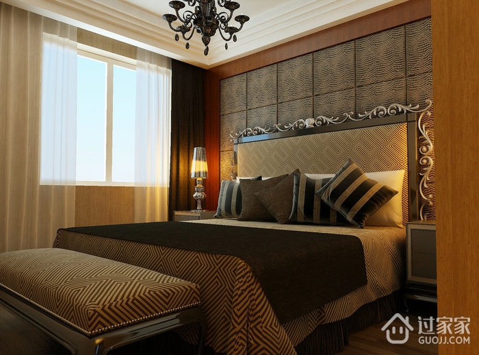 中式风格温馨效果图欣赏卧室