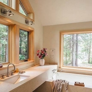 木质美式别墅欣赏卫生间