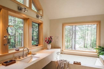 木质美式别墅欣赏卫生间