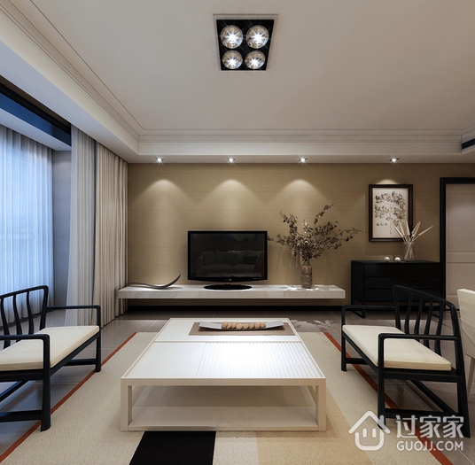 新中式风格雅居欣赏客厅设计