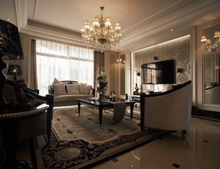 奢华欧式设计大平层欣赏客厅