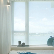 白色现代水晶住宅欣赏卧室飘窗