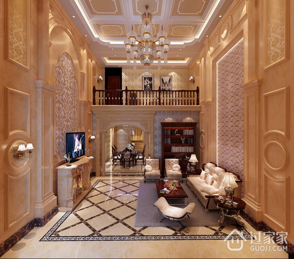 精致奢华欧式别墅欣赏客厅设计