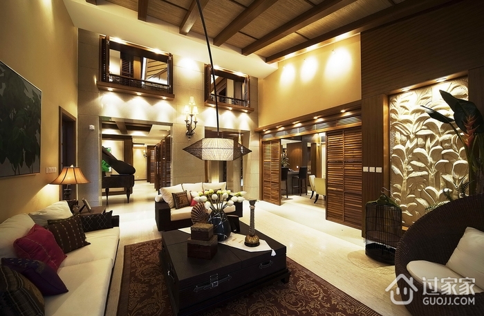 东南亚设计风格住宅客厅