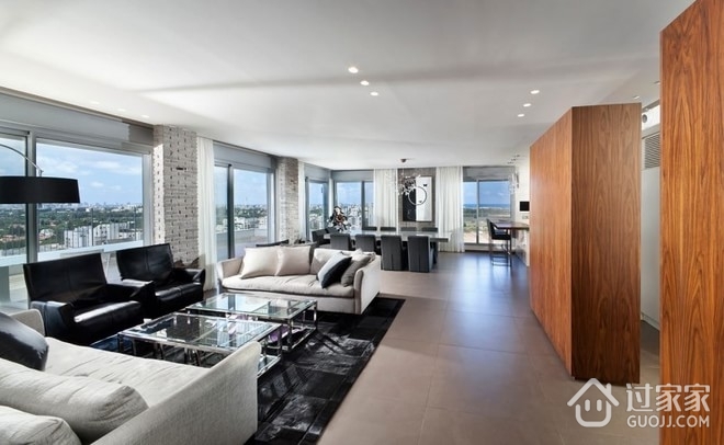 150平现代顶层豪宅欣赏客厅设计