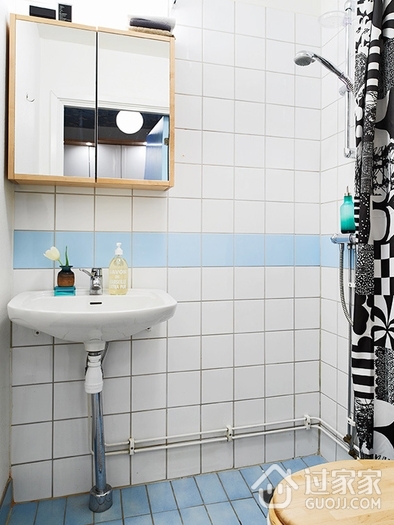 单身北欧一居室欣赏洗手间