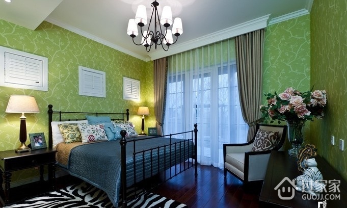 76平美式环保住宅欣赏卧室效果