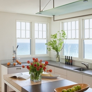 白色现代度假别墅欣赏厨房设计