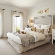 白色现代146平复式住宅欣赏卧室设计
