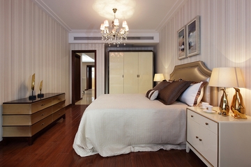 92平新古典装修案例欣赏卧室