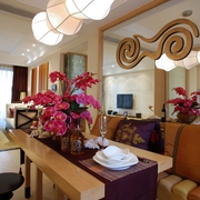 118平东南亚风格住宅欣赏餐厅