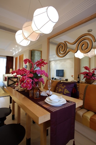 118平东南亚风格住宅欣赏餐厅