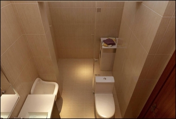 110平简欧三室两厅欣赏卫生间设计