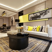 现代典雅三居室欣赏客厅设计