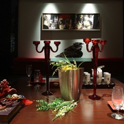 中式风格暗色系餐桌