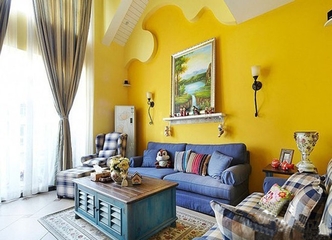 暖色地中海住宅欣赏客厅