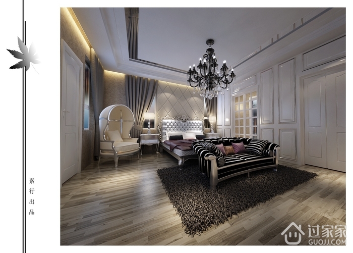 欧式风格装饰住宅设计效果图卧室