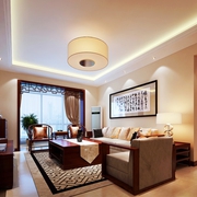 98平新中式风格住宅欣赏客厅