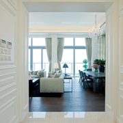 135平白色现代住宅欣赏客厅效果