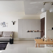62平白色现代住宅欣赏客厅设计