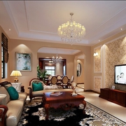 美式奢华大宅设计欣赏客厅