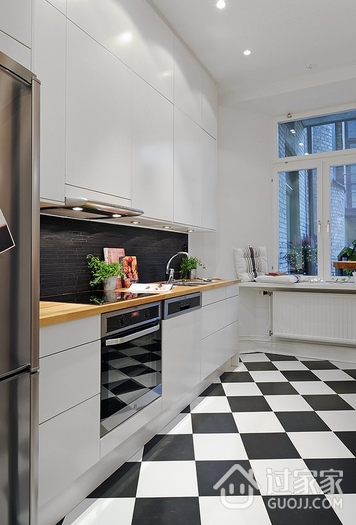 黑白格局北欧住宅欣赏厨房设计