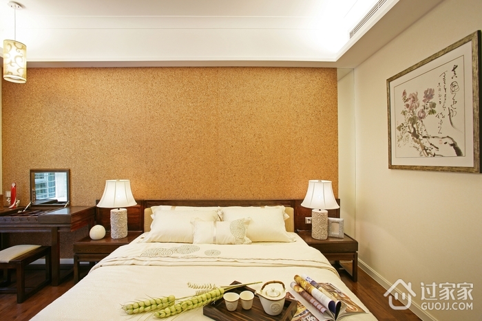 中式风格卧室床效果图