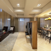 68平米色简约两居室欣赏客厅设计